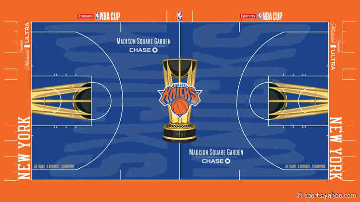 NBA unveils NBA Cup courts: Bold colors are back, fans will know it's a Cup game