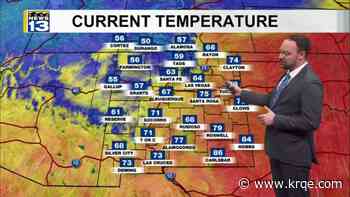 Cooler temperatures move on with some breezy winds