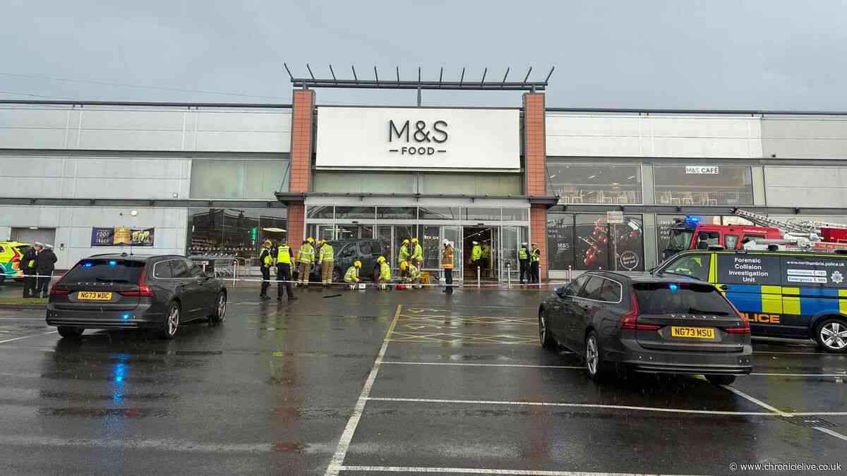 Full statements as vehicle crashes into Silverlink M&S foodhall leaving two seriously injured
