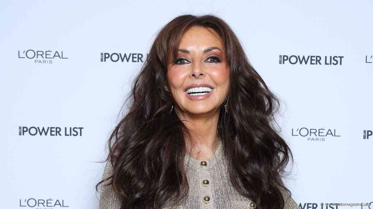 Carol Vorderman looks incredible in head-to-toe gold as she debuts striking new raven hair