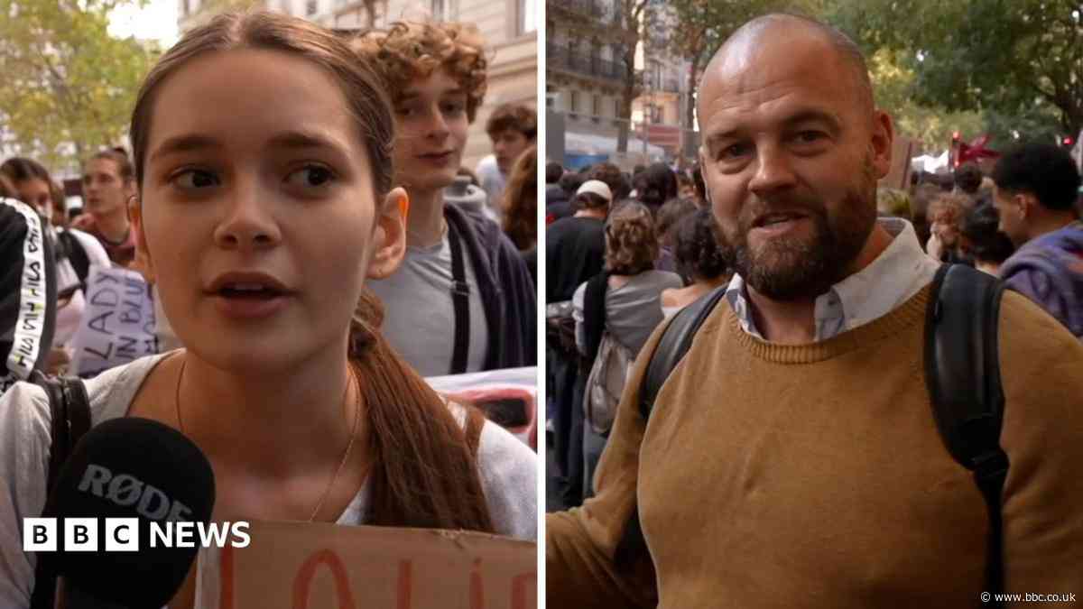 'If we don't scream, they won't listen to us': Student protesters speak to BBC in Paris