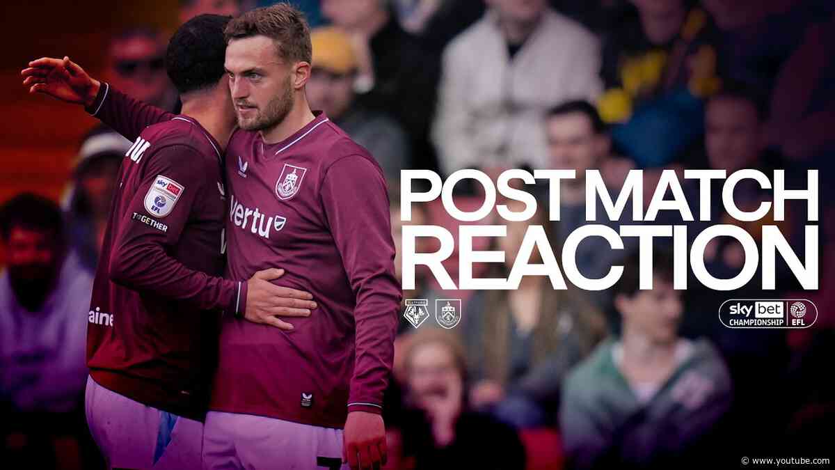 Brunn Larsen Reflects On Goal For The Clarets | REACTION | Watford 0-4 Burnley