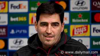 Andoni Iraola defends under-fire Florian Wirtz and summer signing Bradley Barcola - as he insists they will give Liverpool 'good performances' and that he trusts duo '100 per cent'