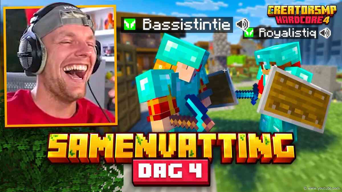 BASSISTENTJE GOOIT ROYALISTIQ MEMES 😂 - CREATOR SMP4 DAG 4