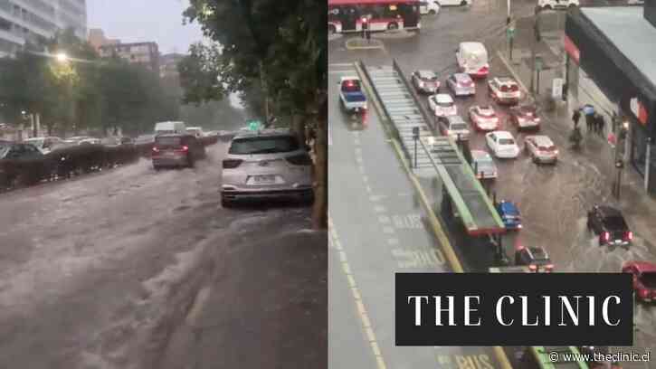 Francisco Bilbao, Vicuña Mackenna, Irarrázaval y Pedro de Valdivia: las imágenes de las principales arterias de Santiago colapsadas tras fuertes lluvias