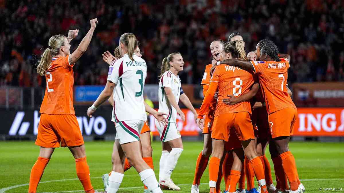 Oranjevrouwen nog één horde verwijderd van WK na nieuwe zege op Hongarije