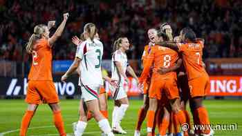 Oranjevrouwen nog één horde verwijderd van WK na nieuwe zege op Hongarije