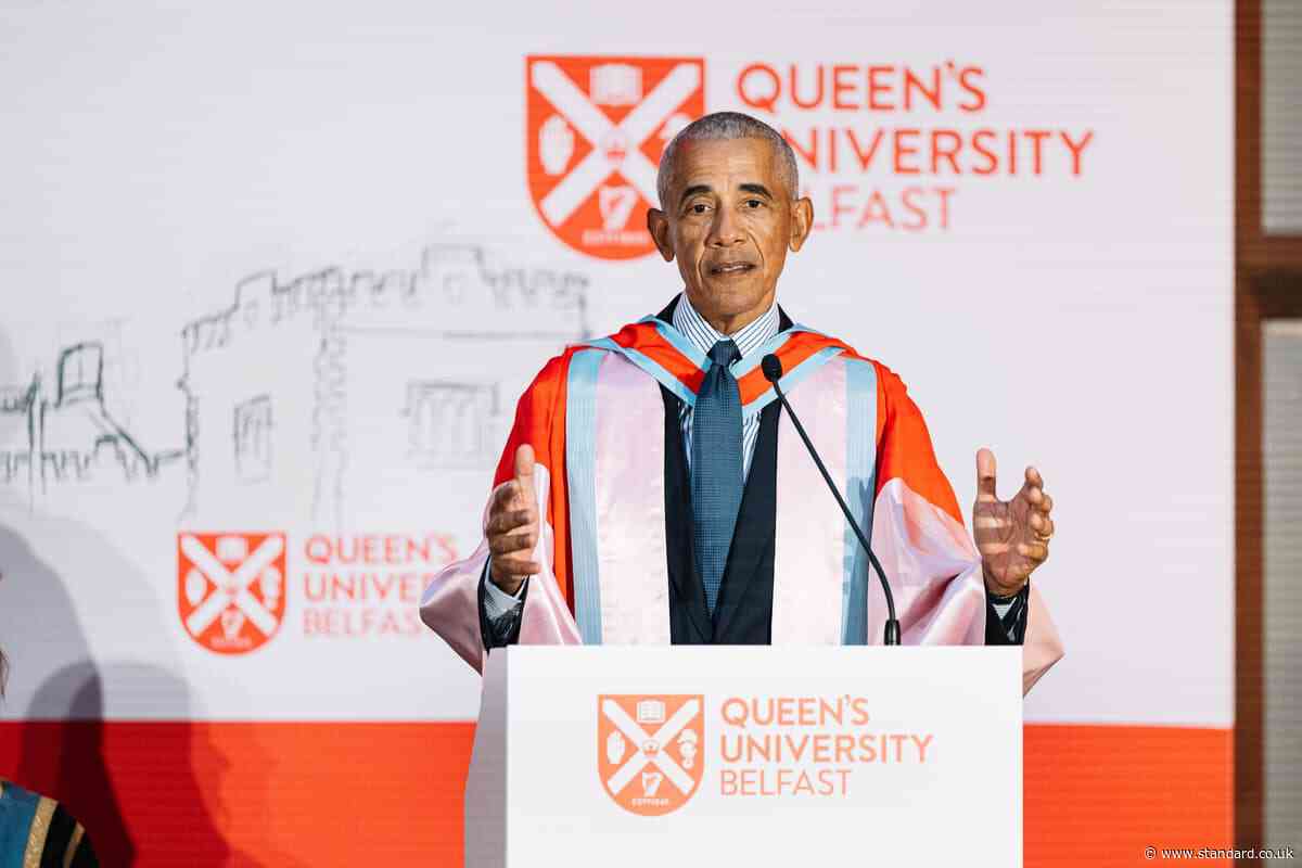 Obama tells Belfast crowd ‘we can do better than we’re doing right now’