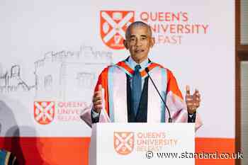 Obama tells Belfast crowd ‘we can do better than we’re doing right now’