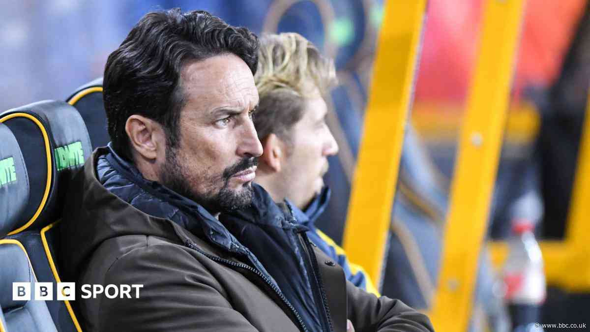 Wolves boss Peixoto reacts after loss against Bolton