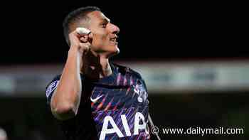 Exiled Richarlison scores for Tottenham Under-21s in EFL Trophy - as outcast plays in his first match since being banished from the first-team by Roberto De Zerbi