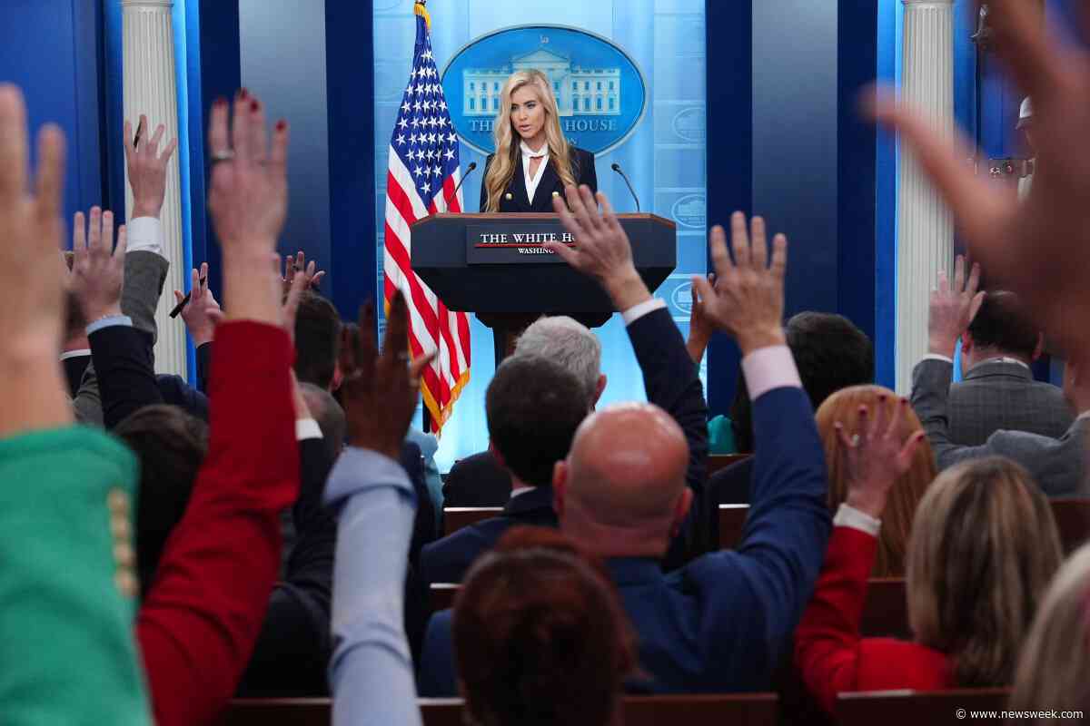 White House press secretary's debut draws criticism but Trump says she was 'very good'