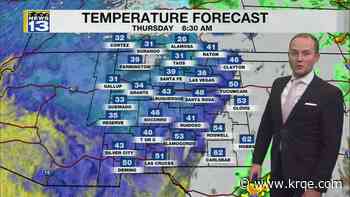 A couple of cold fronts will bring cooler, windier weather to New Mexico