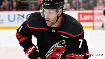 Depleted Hurricanes lose Hall to upper-body injury in win over Capitals