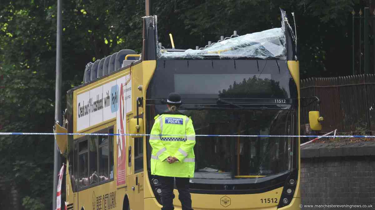 Bee Network bus driver 'forgot he was in a double decker' before smashing into Eccles bridge as 15 injured