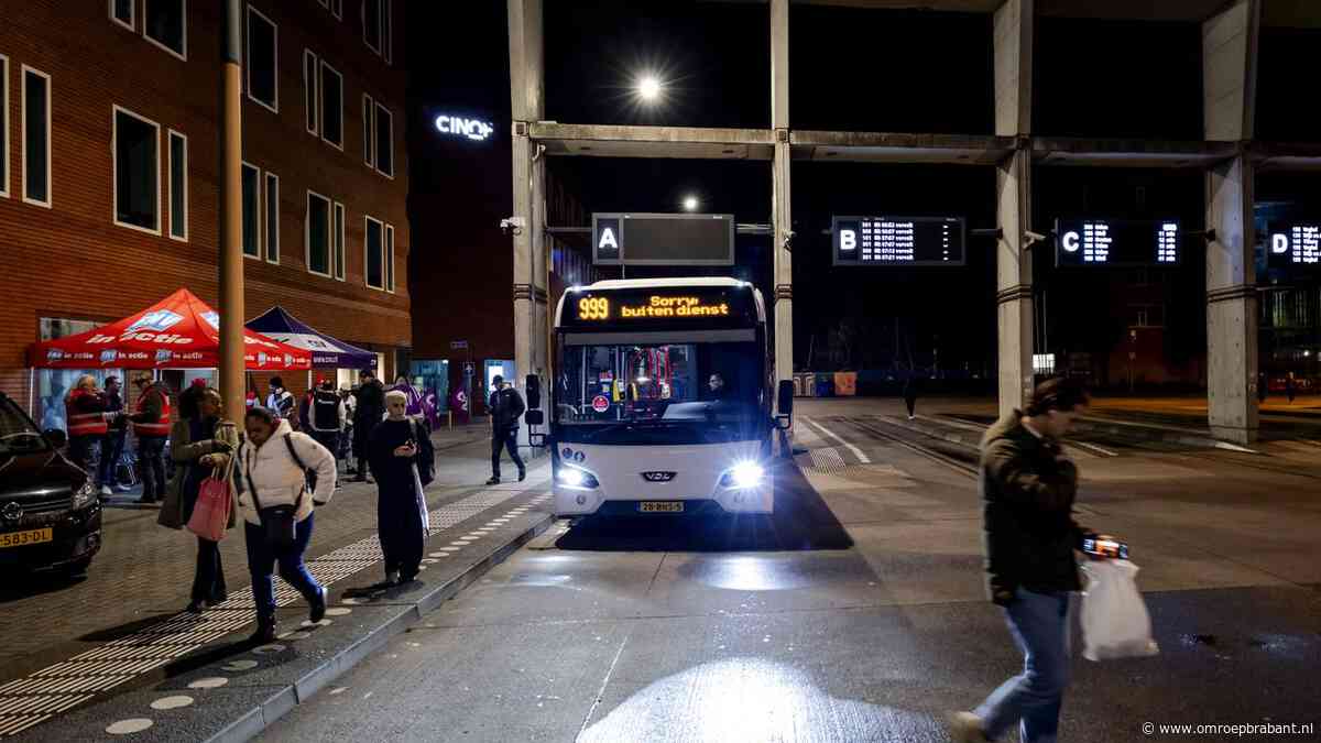 Nauwelijks bussen in Brabant: chauffeurs staken voor betere cao
