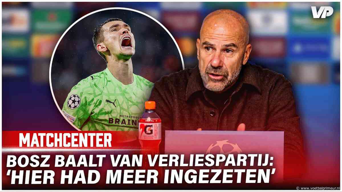 Bosz ziet ondanks nederlaag aanknopingspunten bij PSV: 'We hebben goed gespeeld'
