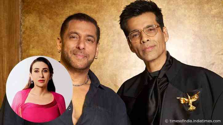Karisma Kapoor joins Salman Khan for Koffee With Karan 9 premiere episode