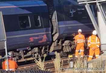 Rail service disruption as train derails at Kent depot