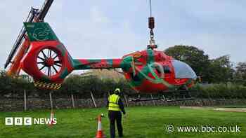 Air ambulance craned out of holiday park after hitting goalpost