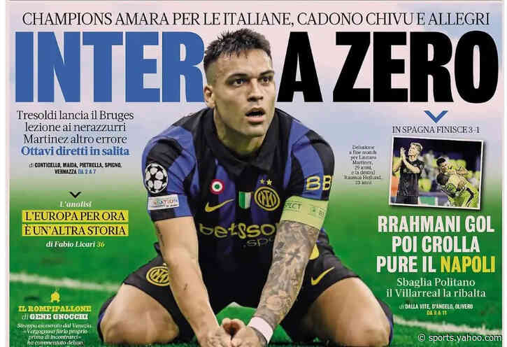 Today’s Papers – Tresoldi shocks Inter, Allegri turned upside down