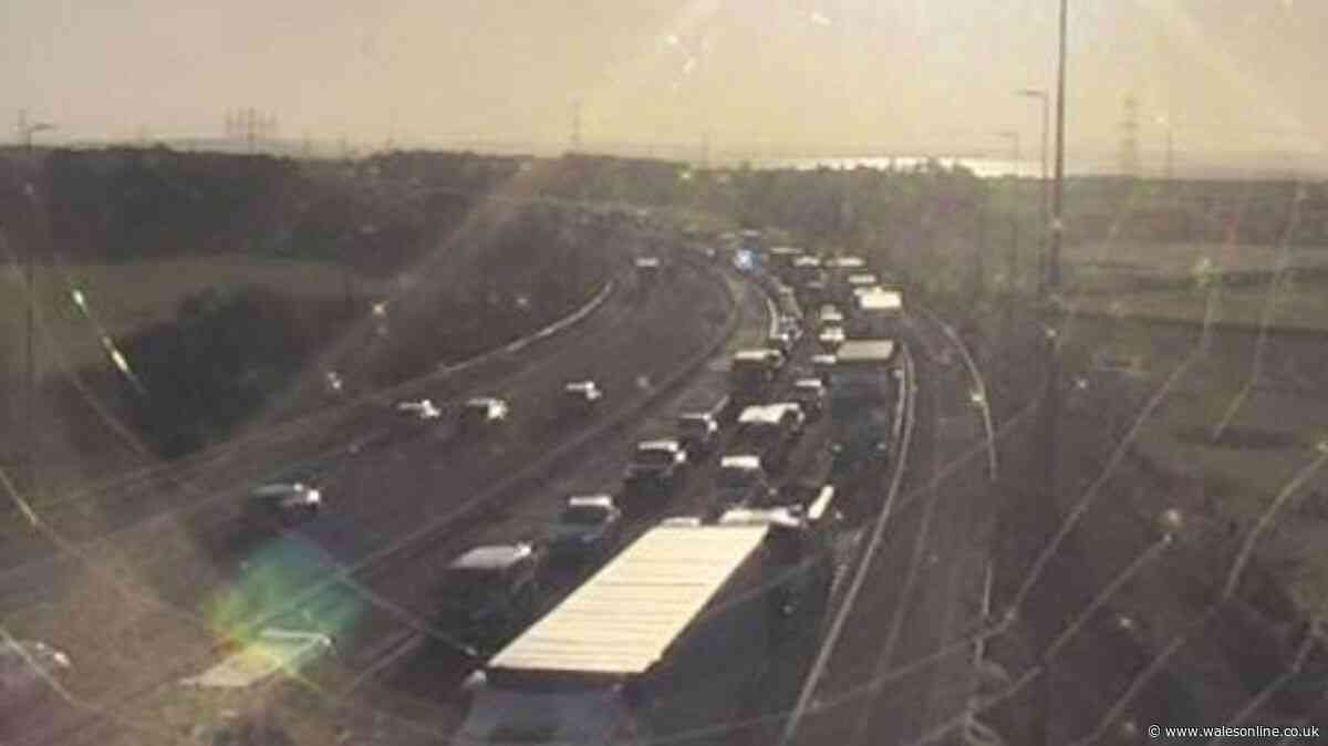 Crash causing long traffic delays on M4 near Newport - live updates
