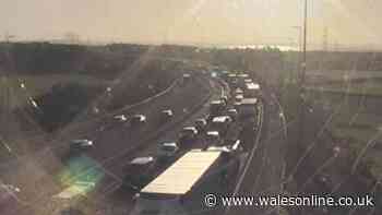 Crash causing long traffic delays on M4 near Newport - live updates