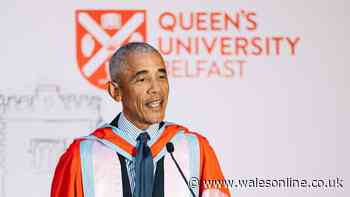 Obama 'not as hopeful' over peace in Gaza in Belfast university speech