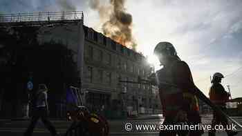 Firefighters battle huge blaze near Paris train station as smoke covers city