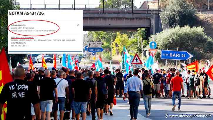 Ilva, terzo giorno di proteste degli operai: aeroporti pugliesi senza gasolio fino a venerdì. In difficoltà anche le pompe di benzina Eni