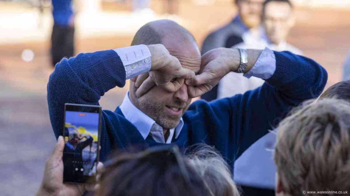 Prince William 'makes face goggles' during public outing and reason why is brilliant
