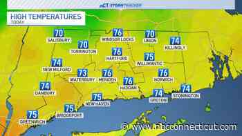 Warmer day on tap with temps in the 70s for Wednesday