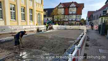 Beton marsch! Was für ein Knochenjob auf Gifhorns Baustelle in der Fußgängerzone