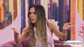 Victoria Beckham does tequila shots and makes cheeky comment about husband David's 'big cucumber' as she appears on TODAY
