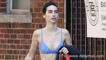Paul Walker's daughter Meadow, 27, steps out in a sports bra and leggings after working up a sweat at the gym