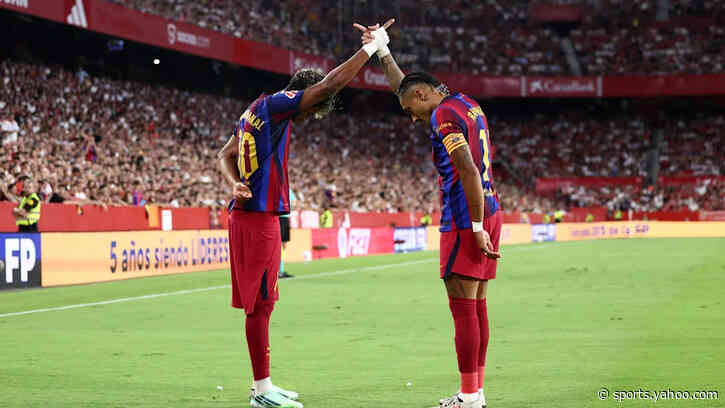 Barcelona make their best goalscoring start in a century after 4-1 thrashing of Galatasaray