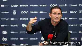 'A few lads need to know' - Frank Lampard's pointed comments Coventry City need to take on board