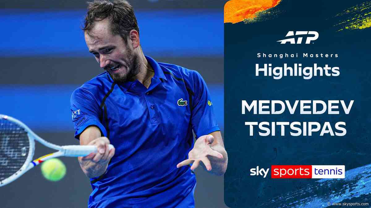 Medvedev beats old rival Tsitsipas to reach Shanghai Masters quarter-final