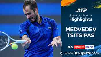 Medvedev beats old rival Tsitsipas to reach Shanghai Masters quarter-final