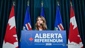 Who else besides Danielle Smith is saying 'yes to the nine' in Alberta's referendum?