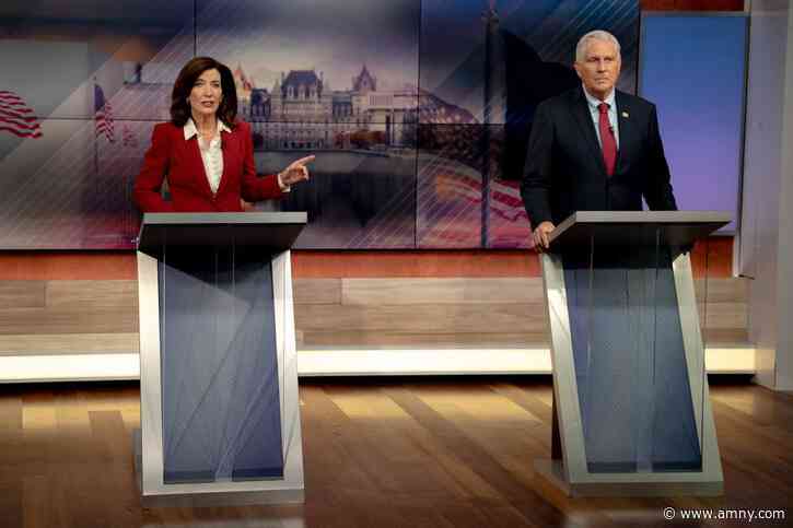 Hochul keeps Trump center stage as Blakeman softens praise in lone governor debate over ICE, crime and affordability