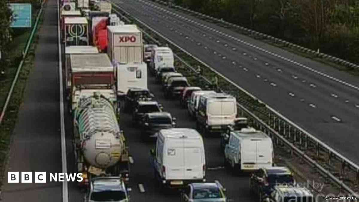 Delays on M5 following two-vehicle crash