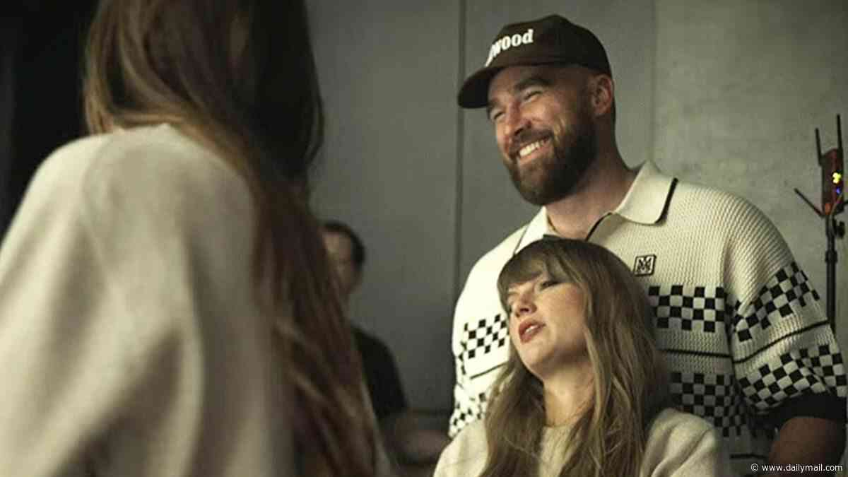 Taylor Swift is supported by loving husband Travis Kelce in behind-the-scenes footage of Patient Zero video