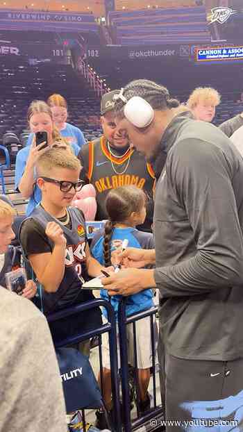 Back with the best fans ✍️ #okcthunder #nba