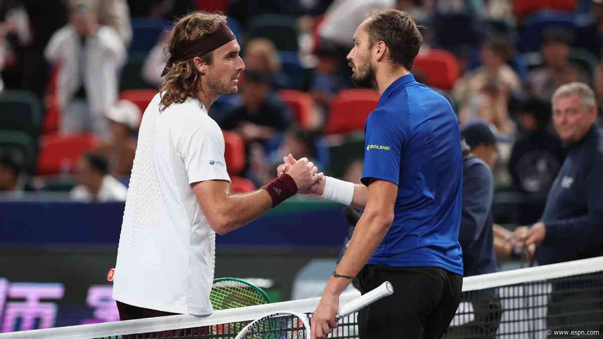 Medvedev tops longtime rival Tsitsipas, reaches Shanghai quarters