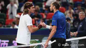 Medvedev tops longtime rival Tsitsipas, reaches Shanghai quarters