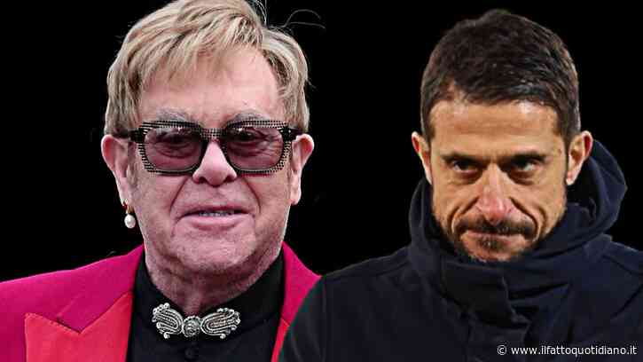 Elton John sbotta contro Alessio Dionisi: “Sono davvero dispiaciuto per i tifosi costretti ad assistere a tutto questo”