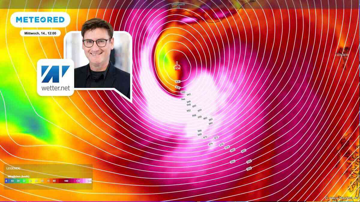 Orkan fegt mit Böen von bis zu 140 km/h über den Atlantik – Kerndruck sackt ab