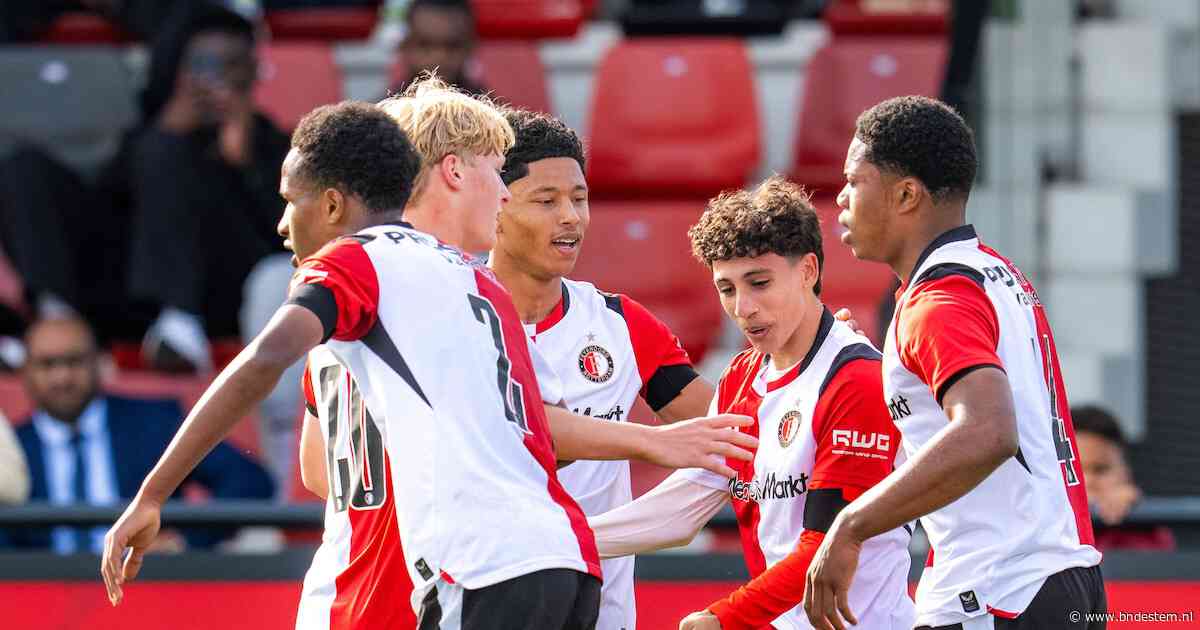 Invaller doet het: Feyenoord wint dankzij late goal ook tweede wedstrijd in Youth League