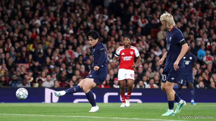Lille’s Ayase Ueda sustains injury in Arsenal defeat